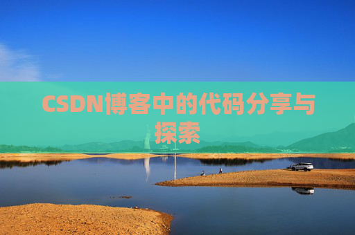 CSDN博客中的代码分享与探索